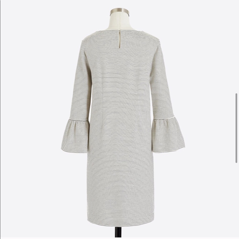 J. crew ruffle sleeves striped dress size small